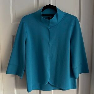 Carlisle Collection Teal Cardigan Sweater Snap Jacket- Size M